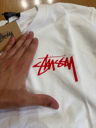 Camiseta Stussy Manga Larga Blanca Talla S