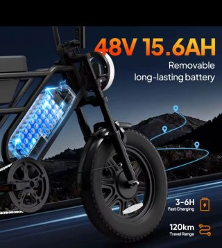 Bicicleta Eléctrica URbike T16 Retro Electric