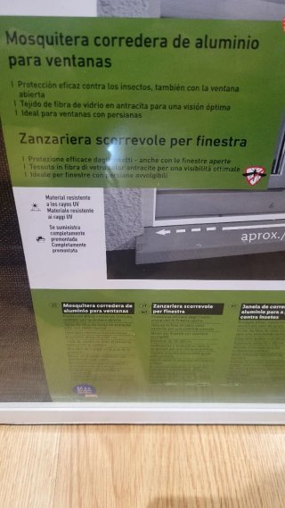 Mosquiteras corredera aluminio para ventanas