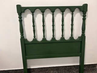 Cabecero de cama verde 90 cm