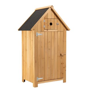 Wiltec | Armario de jardín de madera de abeto · Pl