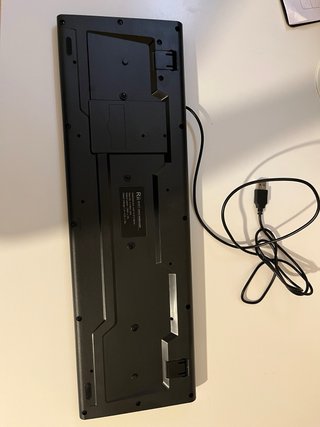 Tastiera USB Nera con Controlli Multimediali