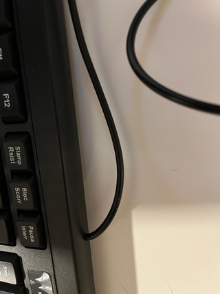 Tastiera USB Nera con Controlli Multimediali