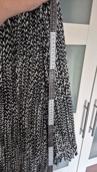 Abrigo Tweed Largo Flecos Estilo Chanel Talla 44