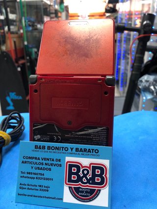 Consola nintendo gamevoy advance sp Roja