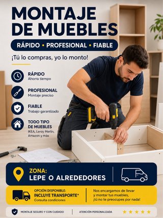 Montaje y transporte de muebles