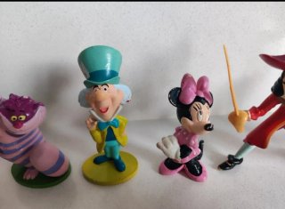 Figuras Disney: Capitán Garfio, Minnie, Donald