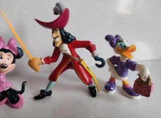Figuras Disney: Capitán Garfio, Minnie, Donald