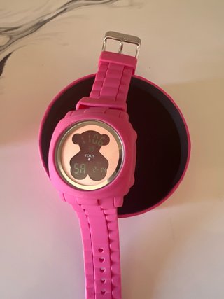 Reloj Tous Digital Correa Silicona Rosa