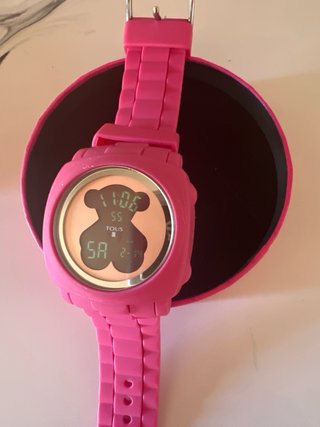 Reloj Tous Digital Correa Silicona Rosa