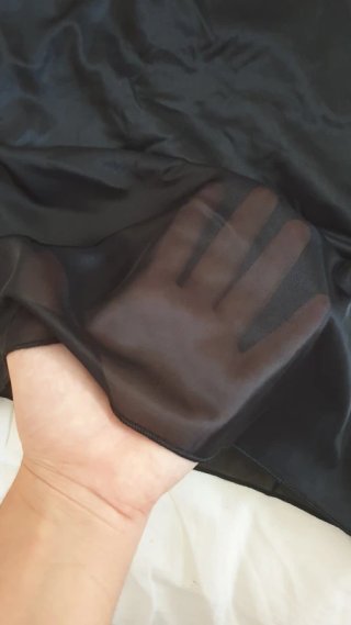 Vestido negro transparente Benetton Talla L