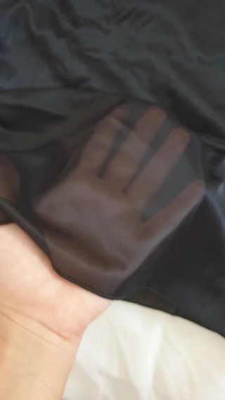 Vestido negro transparente Benetton Talla L