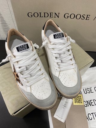 Golden Goose Ballstar Sneakers estrella de leopard