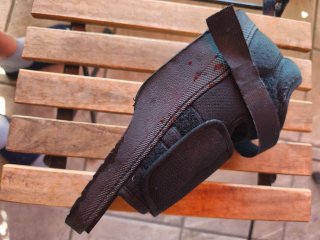 Zapato postoperatorio tacón invertido