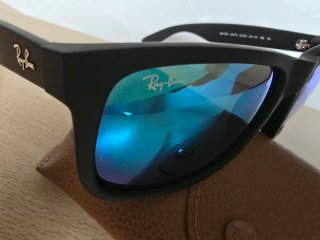 Gafas de Sol Ray-Ban rb4165 Justin Negro/Azul