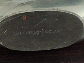 Petaca antigua peltre inglesa 1920-30