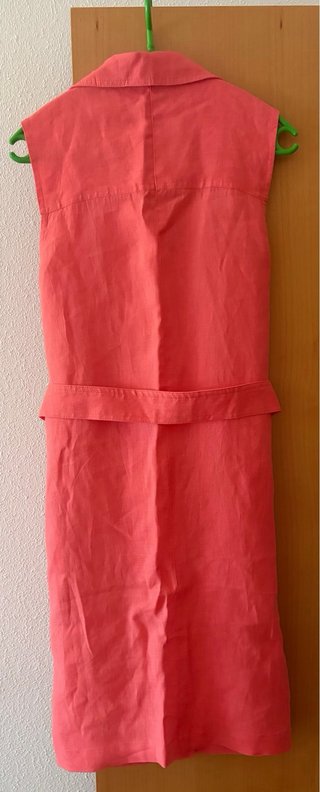 Vestido Lino Coral Talla L
