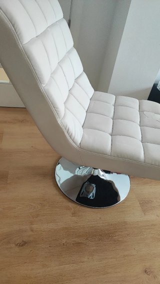 Sillón polipiel blanco