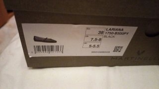 Zapatos Martinelli Lariana Mujer Talla 38 Negros