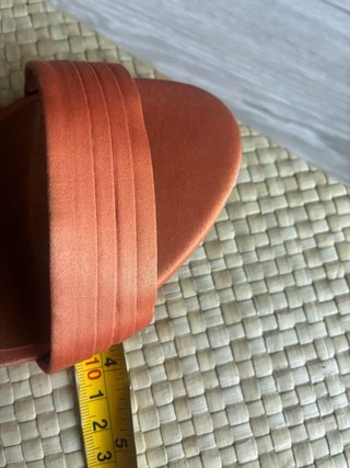 Sandalias Marypaz raso naranja