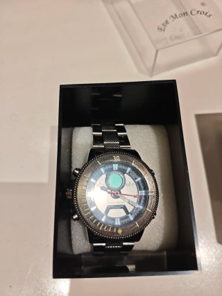 Reloj Analógico y Digital Negro/Plata