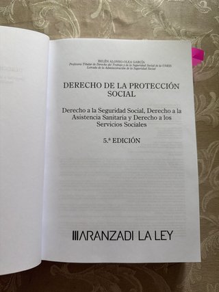 Manual Derecho de la protección social UNED