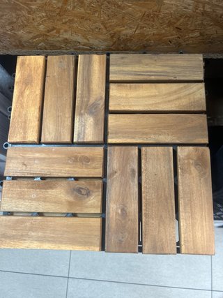 44 Baldosas Madera Acacia Mosaico 30x30cm