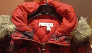 Chaqueta de invierno a cuadros