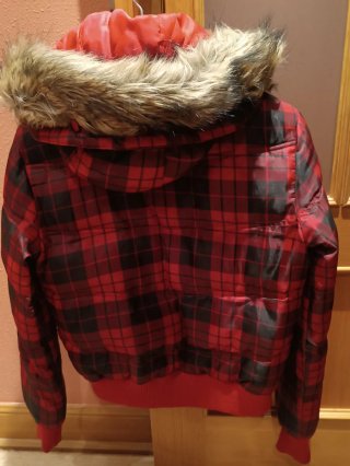 Chaqueta de invierno a cuadros