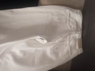 Pantalón blanco Stradivarius T.38,llevados 1 vez
