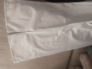 Pantalón blanco Stradivarius T.38,llevados 1 vez