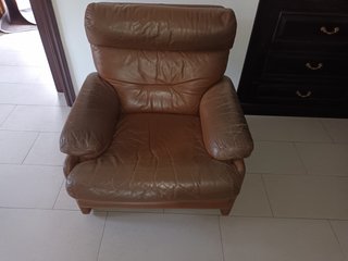Sillón de cuero auténtico excelente calidad