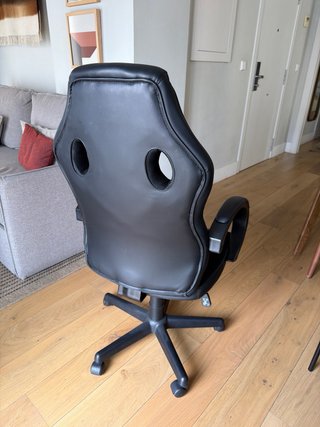 Silla de escritorio gamer negra