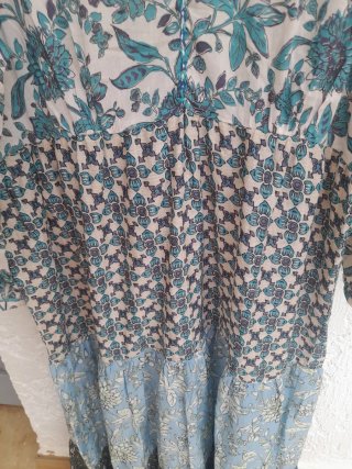 Vestido Boho Zara Estampado Floral Talla M