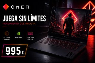 PORTÁTIL HP OMEN 16 R9 32GB 1TB RTX5060