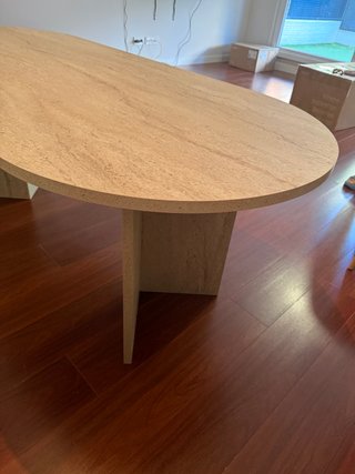 Mesa Comedor Travertino/Madera 200x110