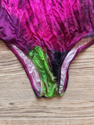 Body smanicato tie dye multicolor