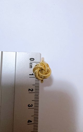 Anello nodo dell'amore in oro giallo 18kt 750