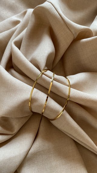 Bracciali rigidi dorati - Eleganti e Anallergici