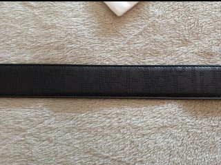 Cintura Dior Nera Fibbia CD Argento