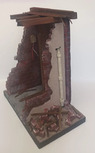 Base Diorama Soldados 30x17x34