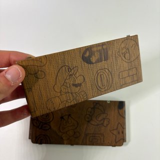 Scocca New Nintendo 3DS super mario legno