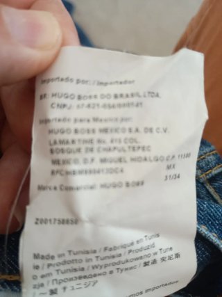 Jeans Hugo Boss W31 Blu Indaco