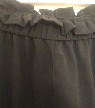 Pantalón corto ancho verano mujer negro