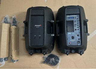 Pareja Altavoces Audibax Party 215 LED + Soportes