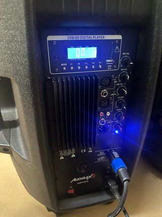 Pareja Altavoces Audibax Party 215 LED + Soportes