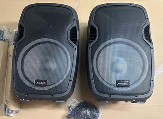 Pareja Altavoces Audibax Party 215 LED + Soportes