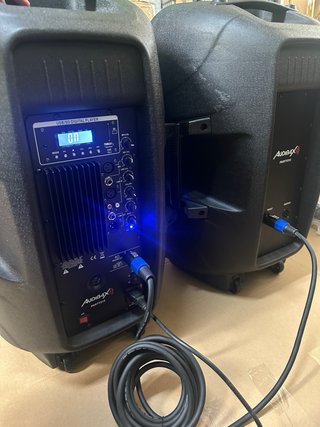 Pareja Altavoces Audibax Party 215 LED + Soportes