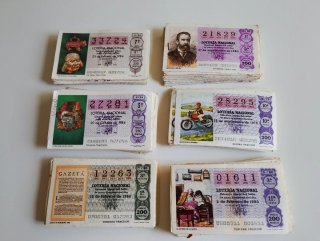 Lotería Nacional Billetes Antiguos