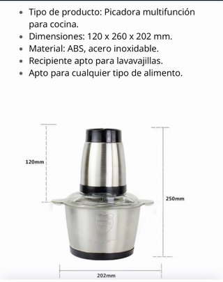 Picadora multifuncional nueva